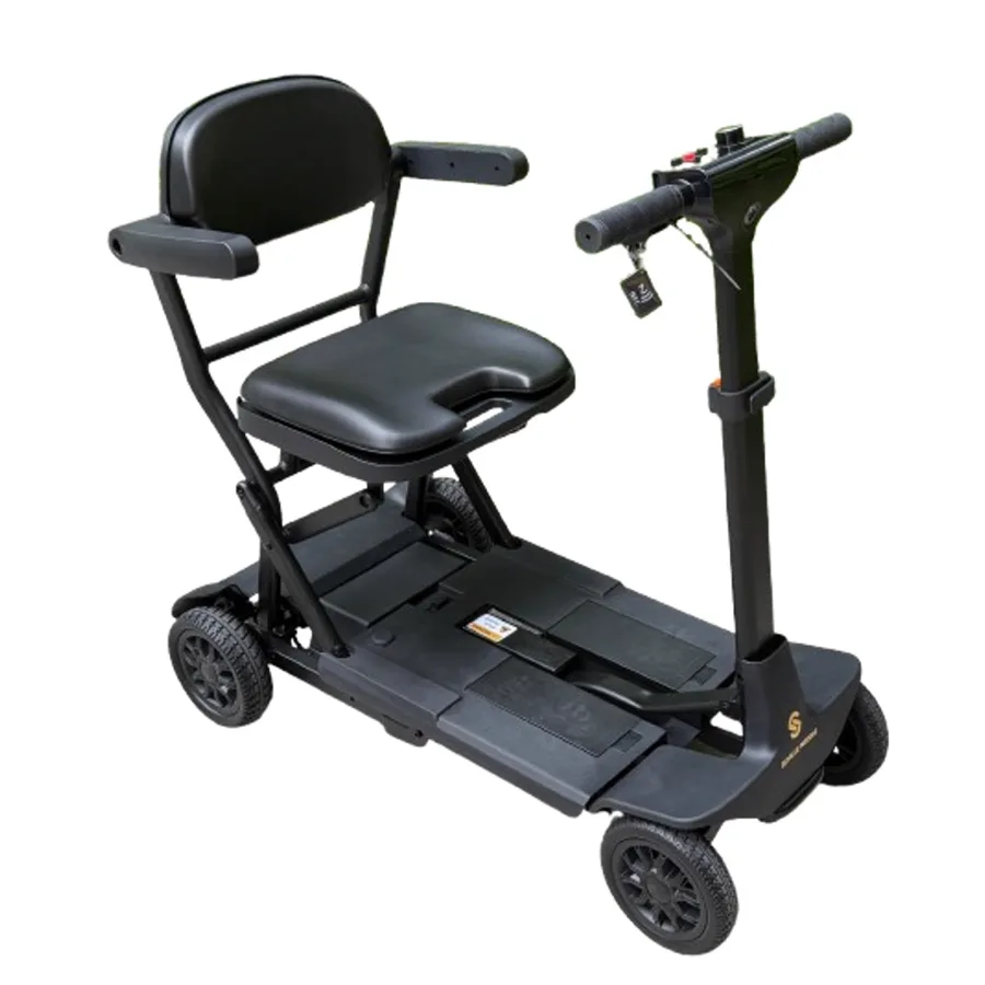 Skyblue MS-03 opvouwbare scootmobiel, vooraanzicht