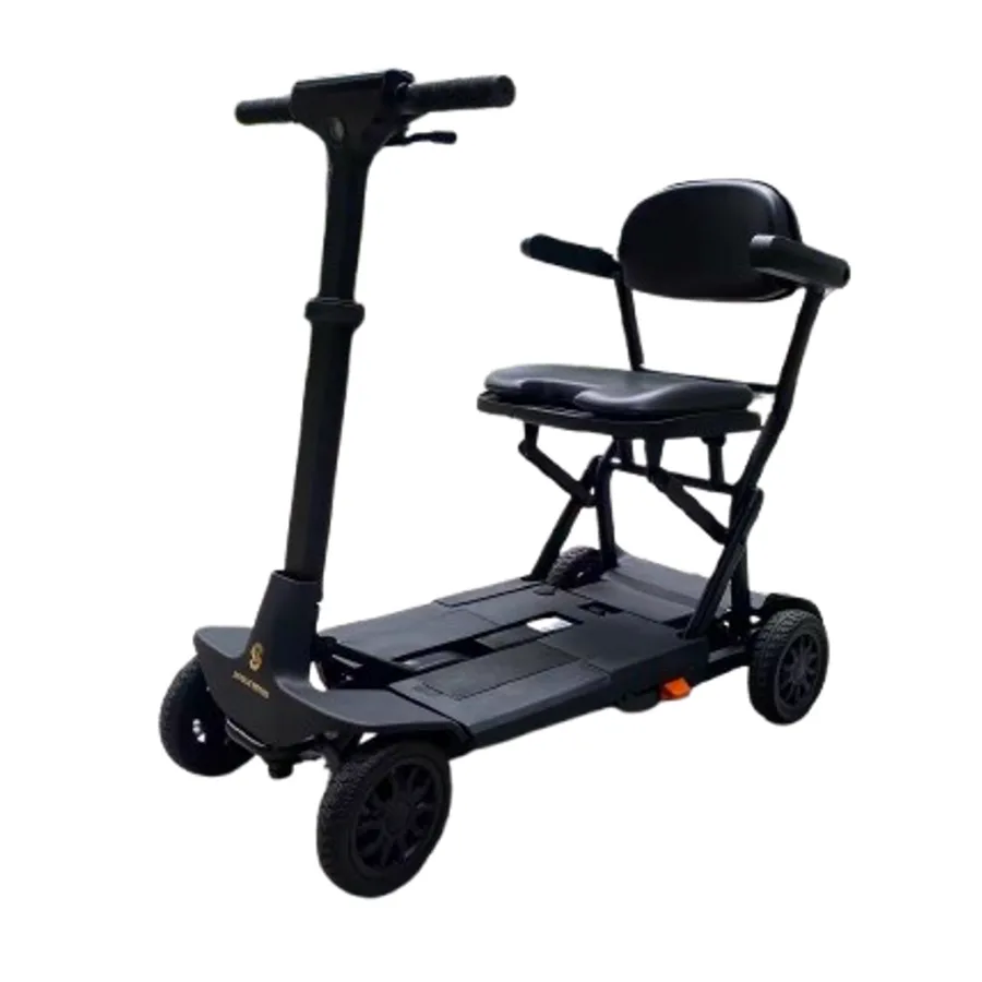 Skyblue MS-03 opvouwbare scootmobiel, schuin van voren
