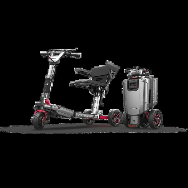 Opvouwbare reis-scootmobiel met lithium-accu